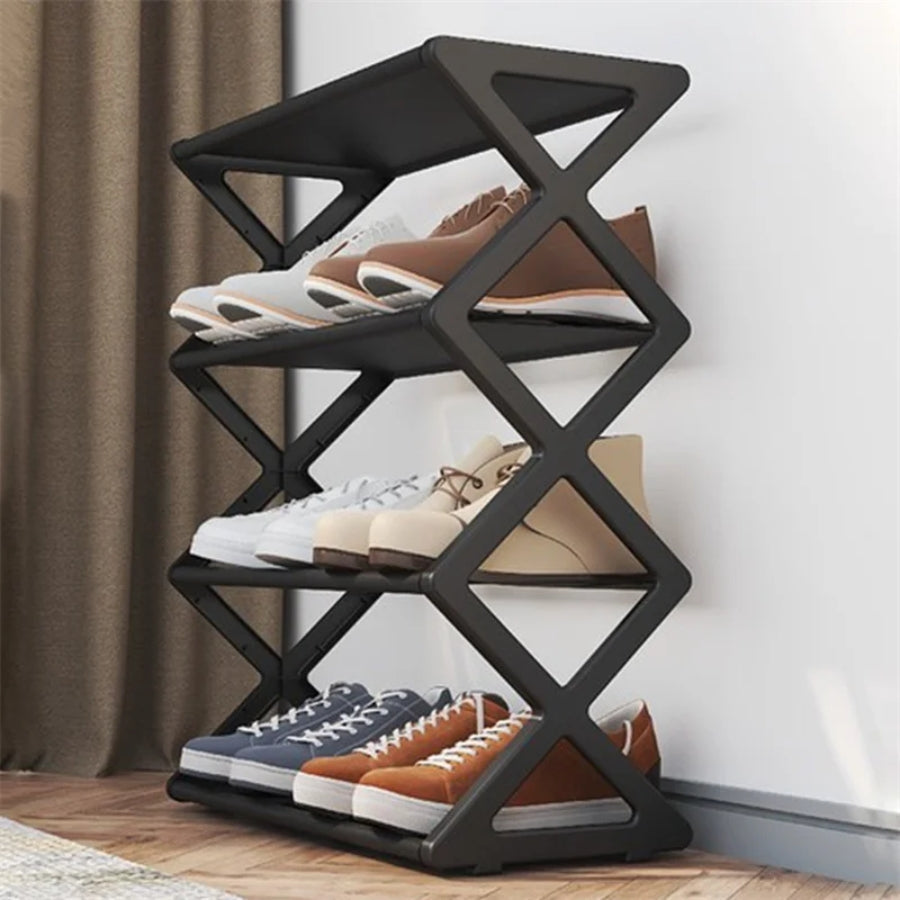 Zapatero Estante 4 Niveles En Forma De X