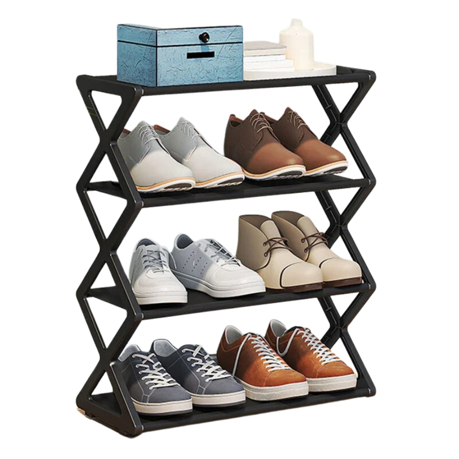 Zapatero Estante 4 Niveles En Forma De X